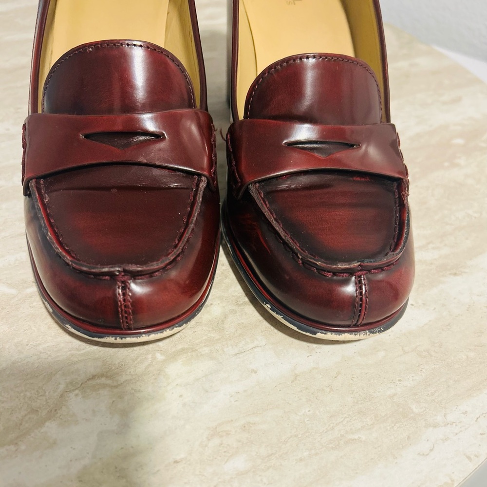Michael Kors Deep Red Loafers - Picture 6 of 11